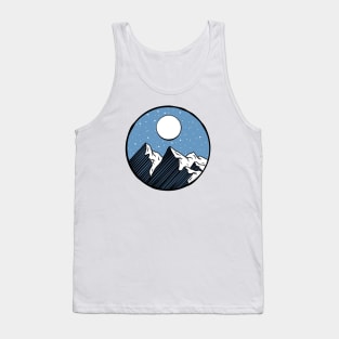 Mountain At Night Tank Top